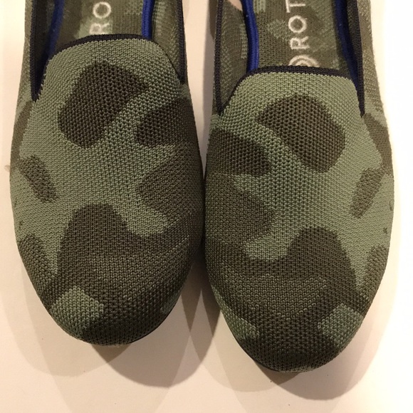 Rothy’s Round toe flats green camo 10.5 vguc - Picture 6 of 9